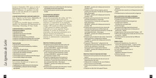 Creada en Septiembre 1992, opera en todo el 
Departamento de León. La población es de 
420,991 habitantes y la superficie es de 862 
km2. La sede está ubicada en la capital del 
Departamento, León. 
LOS MUNICIPIOS DEL DEPARTAMENTO 
León, Nagarote, La Paz Centro, Malpaisillos, El 
Sauce, Achuapa, Quezalguaque, Telica, 
Lareinaga. 
La Agencia ha extendido algunas actividades 
también a los Municipios del Departamento de 
Chinandega: Chinandega, El Viejo, Tonalá. 
LOS SOCIOS DE LA AGENCIA 
Instituciones públicas 
• Alcaldía de León 
• Ministerio de recursos naturales 
• Ministerio del trabajo 
• Ministerio de agricultura y zootecnia 
• Instituto nicaragüense de desarrollo municipal 
• Instituto nicaragüense de la reforma agraria 
Sector privado 
• Cámara de comercio de León 
• Cámara nacional de la pequeña y mediana 
empresa 
• Asociación de agricultores 
• Unión nacional de agricultores y ganaderos 
• Asociación de militares retirados 
• Movimiento comunal 
• Universidad Autónoma Nacional de Nicaragua 
• Comunidad indígena de Sutiaba 
SERVICIOS OFRECIDOS 
Los servicios ofrecidos por la Agencia son: 
• Erogación de crédito 
• Capacitación en administración de empresa 
• Contabilidad y utilización de tecnologías 
apropiadas 
• Asistencia técnica en administración de empresa y 
actividades productivas específicas 
• Información para el comercio y las oportunidades 
locales 
EL FONDO DE CRÉDITO 
ES DE 415,000 DOLARES 
La tasa de recuperación del crédito, del 76%, 
después del huracán Mitch bajó al 41%. 
Fueron creados y/o reforzadas 1,132 pequeñas 
empresas y 2 cooperativas en los siguientes 
sectores: comercio, pesca, agricultura. Fueron 
creados 1,900 puestos de trabajo permanentes 
y 5,000 puestos de trabajos temporales 
(sobretodo en el sector agrícola). Fueron 
realizados 35 eventos de formación: 27 
conectados a los proyectos prioritarios de la 
Agencia (técnicas de producción y 
administración) y 8 cursos para directores de 
empresa en administración y planeamiento 
estratégico. 
PROYECTOS REALIZADOS 
• Programa para el desarrollo del cultivo de 
arroz. Fuente de financiamiento: Unión 
Europea (425,000 $ – puestos de trabajo 
permanente creados: 475). 
• Programa para la promoción del cultivo de 
arroz. Fuente de financiamiento: Unión 
Europea (200,000 $ – puestos de trabajo 
permanente creados: 315) 
• Proyecto integrado para las mujeres, la 
protección del ambiente y el desarrollo 
económico. Fuente de financiamiento: Fondo 
de contrapartida Italia - Nicaragua 
(50,000 $ - puestos de trabajo permanente 
creados: 31) 
• Proyecto para la producción del grano. Fondo 
de contrapartida Italia–Nicaragua 
148 
(46,000 $ – puestos de trabajo permanente 
creados: 417) 
• Proyecto a favor de las mujeres, para la 
producción de grano. Fondo de contrapartida 
Italia–Nicaragua 
(27,000 $ – puestos de trabajo permanente 
creados: 316) 
• Proyecto para la promoción de crianza de 
animales domésticos. Fuente de 
financiamiento: Fondo de contrapartida 
Italia–Nicaragua 
(43,000 $ – puestos de trabajo permanente 
creados: 18) 
• Proyecto para la promoción de crianza de 
animales domésticos en el Municipio de 
Achuapa. Fuente de financiamiento: Fondo de 
contrapartida Italia – Nicaragua 
(49,000 $ – puestos de trabajo permanente 
creados: 21) 
• Proyecto para el desarme de civiles. Fuente de 
financiamiento: Cooperación italiana 
(125,000 $ – puestos de trabajo permanente 
creados: 221) 
• Programa “Maremoto”: adquisición de 
equipamientos para barcos de pesca y para la 
creación de calamares. Fuente de 
financiamiento: Cooperación italiana 
(71,000 $ – puestos de trabajo permanente 
creados: 93) 
PROYECTOS EN FASE DE ESTUDIO 
• Promoción de la producción de queso en El 
Espino 
• Extensión de la producción de arroz en el 
Departamento de León 
• Adquisición e instalación de una trilladora 
para el arroz en Los Zarzales 
• Cultivo de hortalizas en el departamento de 
León 
• Creación en Eje Viel-Achuapa-El Sauce 
• Construcción de un Centro para la producción 
de yuca 
• Promoción de creación en el Departamento de 
León 
• Fortalecimiento institucional de la Agencia 
RELACIONES CON ORGANISMOS 
NACIONALES E INTERNACIONALES 
• Cooperación italiana 
(Programa bilateral de emergencia) 
• Cooperación italiana 
(Fondos de contrapartida) 
• Unión Europea 
(programa de seguridad alimentaria) 
• Programa de las Naciones Unidas para el 
Desarrollo – PNUD 
• Organización Internacional del Trabajo – OIT 
• Oficina de las Naciones Unidas de servicios a los 
proyectos – UNOPS 
• Coordinamiento nacional de las ONGs de 
Nicaragua 
DIRECCION 
• Colonia El Hipódromo, 3ra calle A-5, 
Centro de Salud San Felipe _ cuadra arriba, 
León, Departamento de León, Nicaragua 
• Telefax: (+505) 3112452 
• E-mail: adesleon@tmx.com.ni 
• Presidente: 
Rigoberto Sampson Granera 
• Director técnico: 
Praxiteles Escobar Cerna 
149 
La Agencia de León 
 