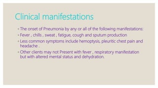 Pnumonia and its management | PPTX