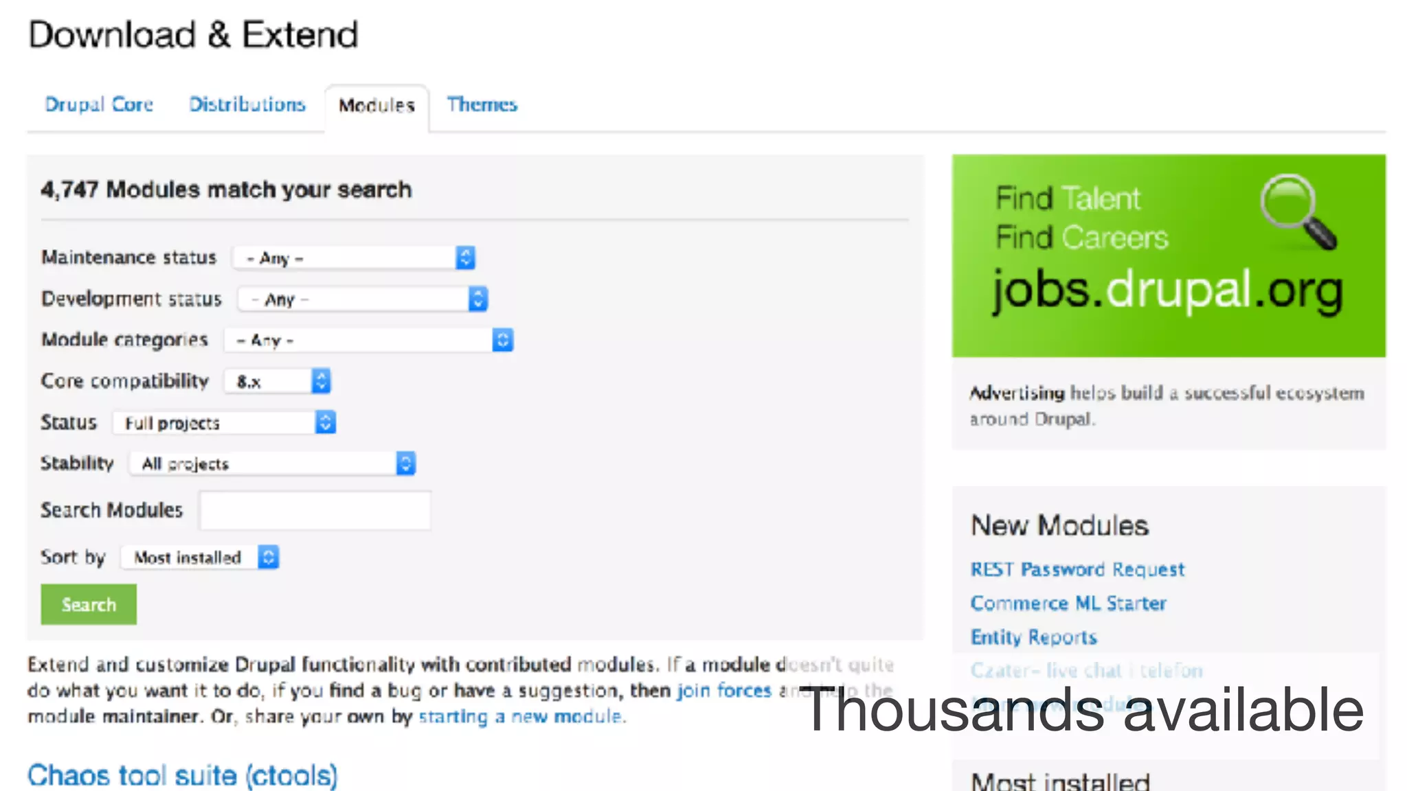 ©2017 Acquia Inc. — Confidential and Proprietary13
ModulesThousands available
 