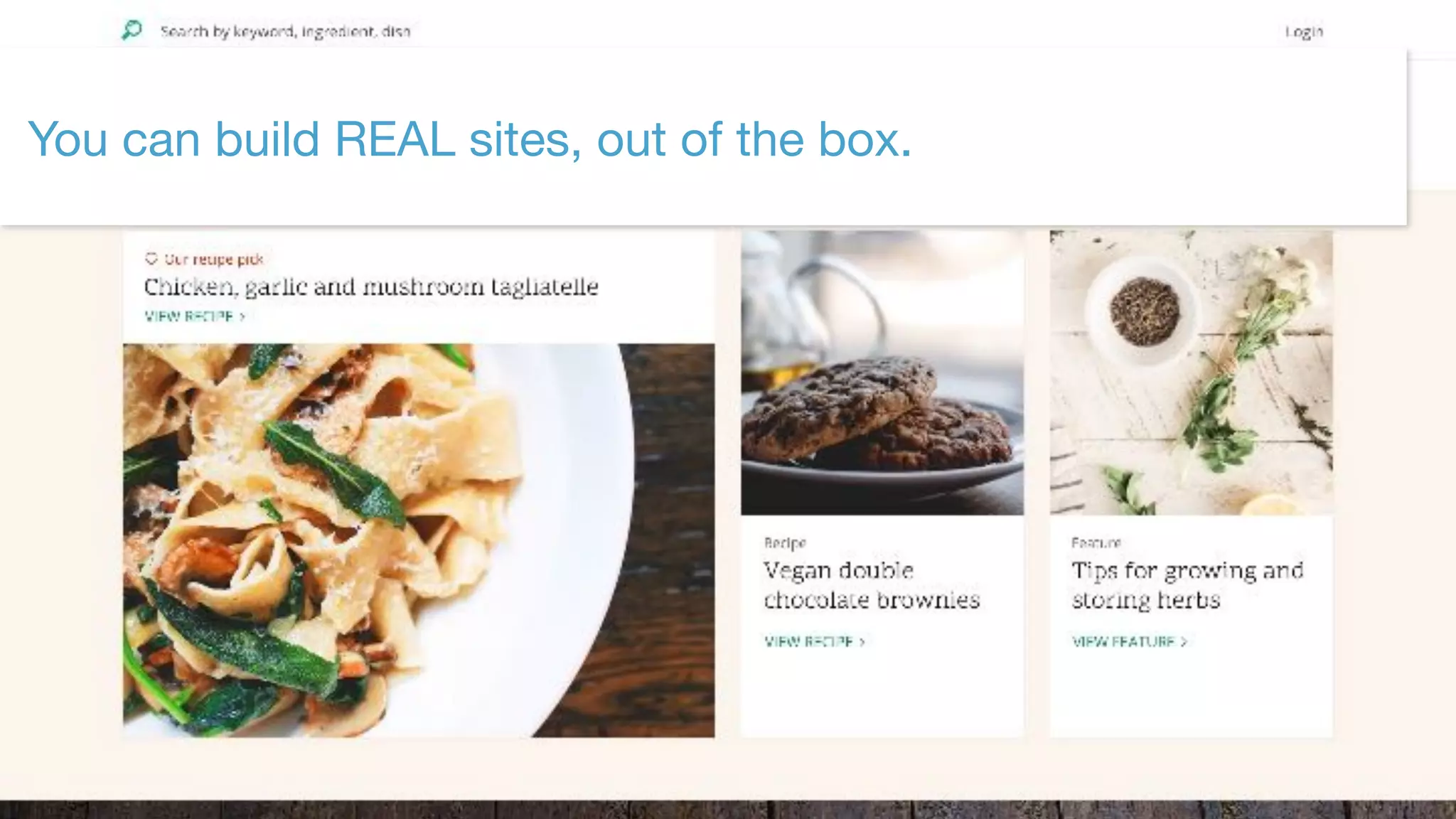 ©2017 Acquia Inc. — Confidential and Proprietary25
You can build REAL sites, out of the box.
 