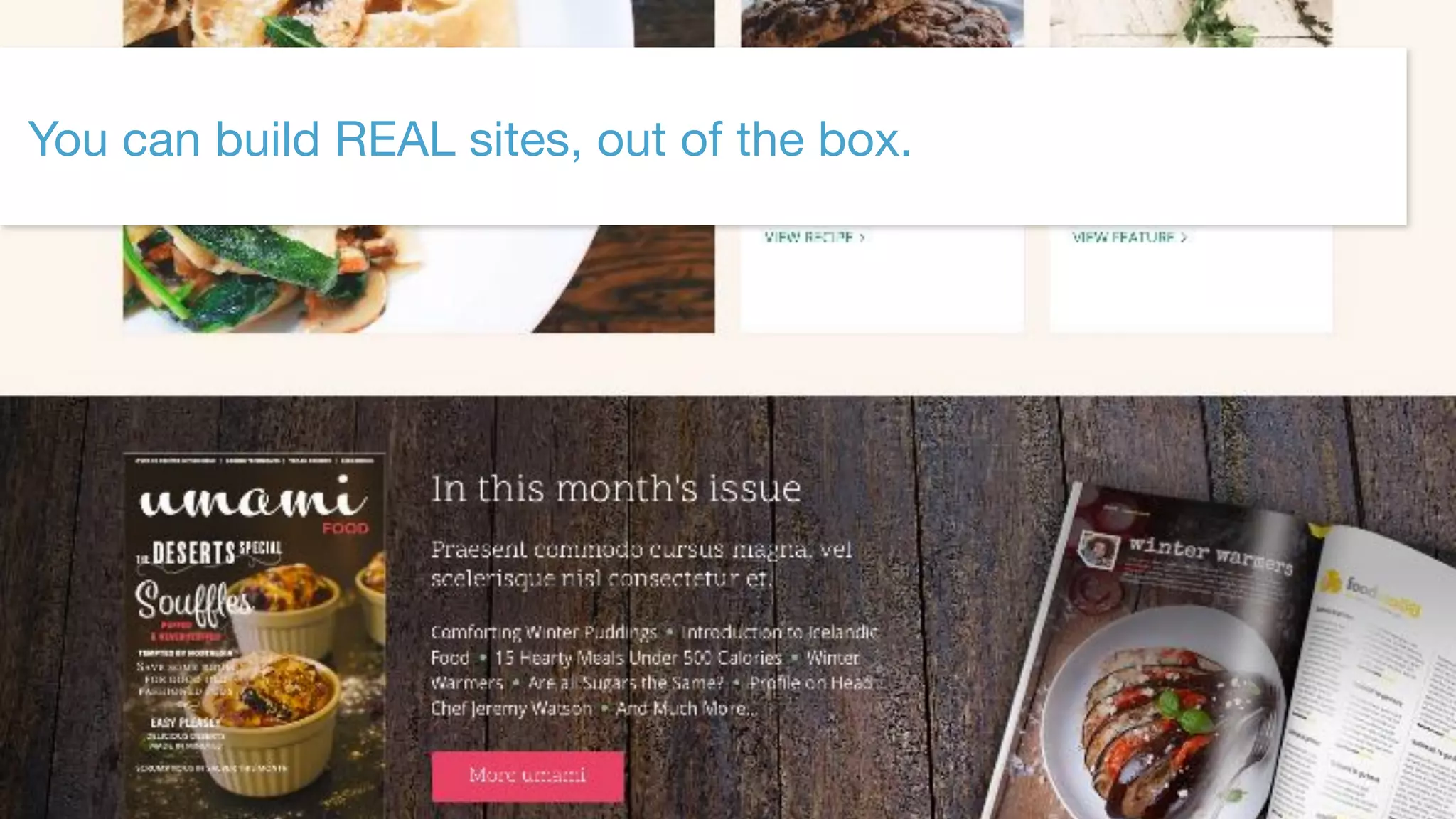 ©2017 Acquia Inc. — Confidential and Proprietary26
You can build REAL sites, out of the box.
 
