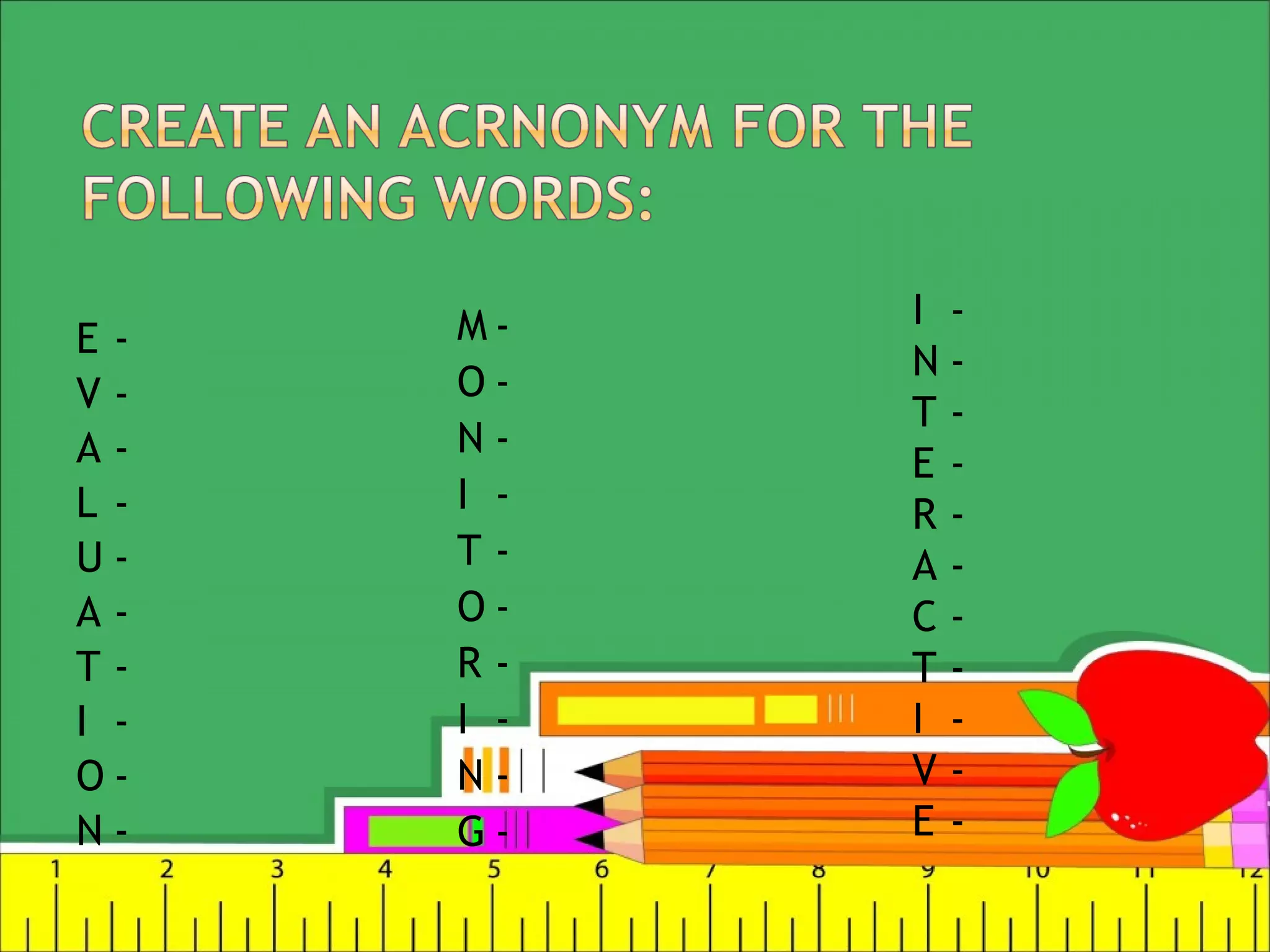E -
V -
A -
L -
U -
A -
T -
I -
O -
N -
M -
O -
N -
I -
T -
O -
R -
I -
N -
G -
I -
N -
T -
E -
R -
A -
C -
T -
I -
V -
E -
 