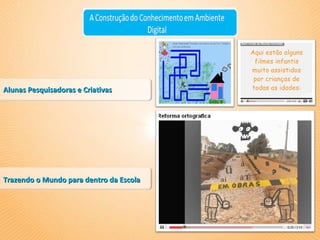 Alunas Pesquisadoras e Criativas Trazendo o Mundo para dentro da Escola 