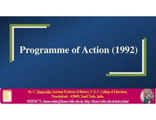 Programme of Action (1992)
 