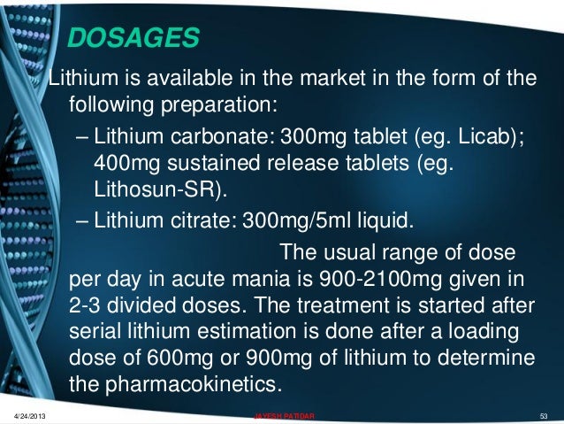 Lithium Carbonate Dosage For Cluster Headaches