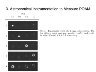 3. Astronomical Instrumentation to Measure POAM 