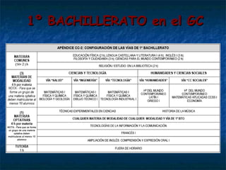 1º BACHILLERATO en el GC 