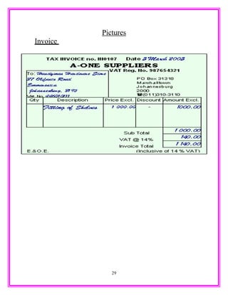 Pictures
Invoice
29
 