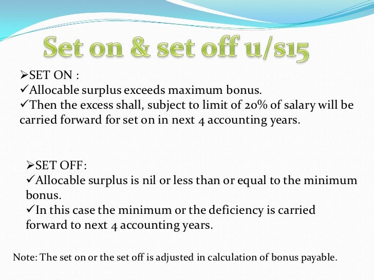 Payment of Bonus Act