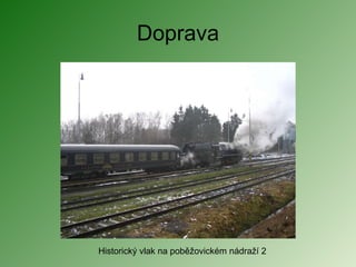 Doprava Historický vlak na poběžovickém nádraží 2 