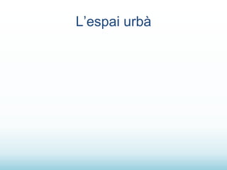 L’espai urbà

 