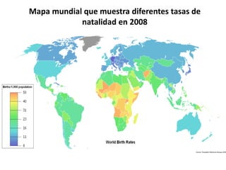 DISTRIBUCIÓN MUNDIAL DE LA POBLACIÓN
La densidad de la población mundial es de 48 hab/km2, no obstante esta cifra
es engañ...