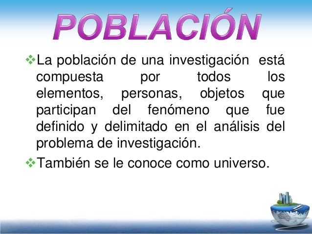 Población y muestra seminario de tesis