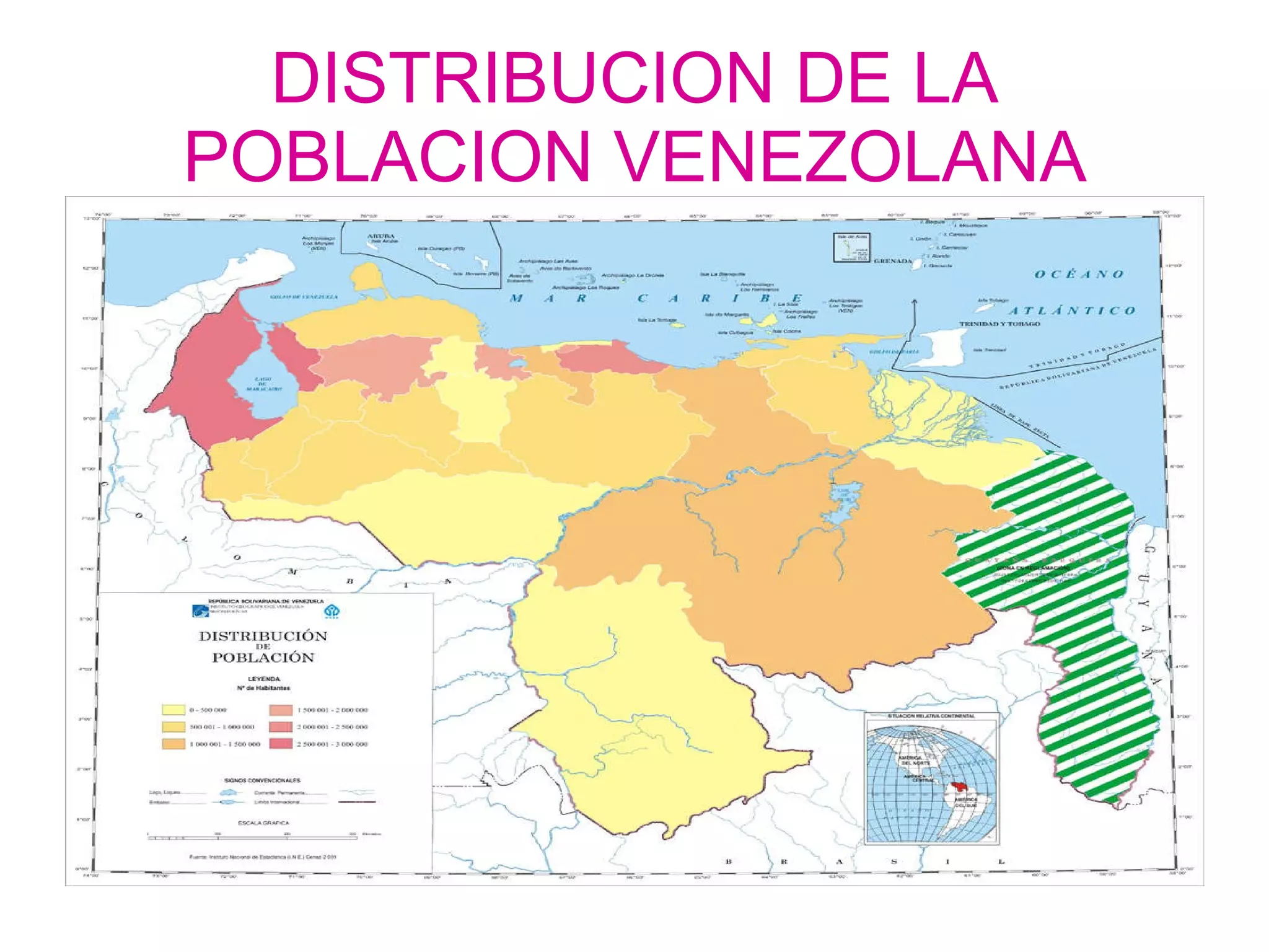 Poblacion de venezuela