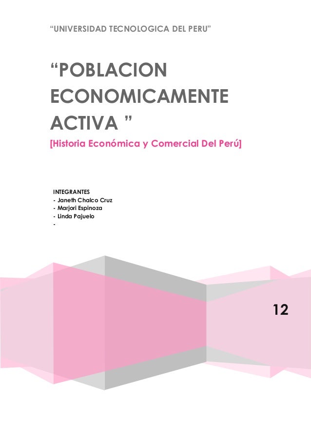 Poblacion Economicamente Activa