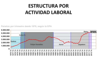 ESTRUCTURA POR 
ACTIVIDAD LABORAL 
 