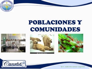 POBLACIONES Y COMUNIDADES 