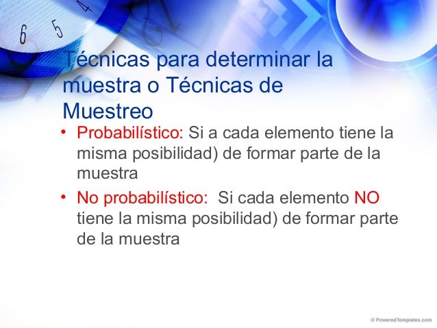 Muestreo no probabilistico
