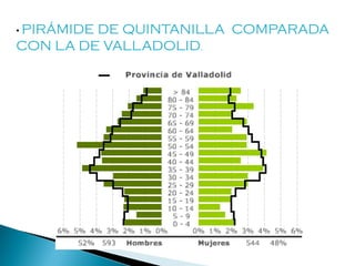 • PIRÁMIDE DE QUINTANILLA COMPARADA
CON LA DE VALLADOLID.
 