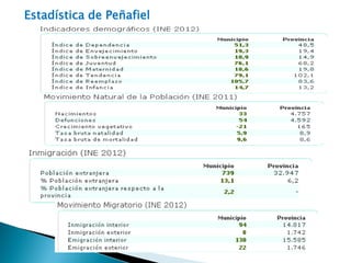 Estadística de Peñafiel
 