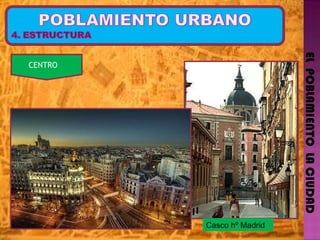 EL  POBLAMIENTO  LA CIUDAD CENTRO  Casco hº Madrid 