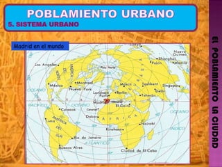 EL  POBLAMIENTO  LA CIUDAD Madrid en el mundo 