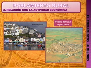 EL  POBLAMIENTO  LA CIUDAD Brixhan,Inglaterra Pueblo agrícola o pesquero 