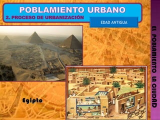EL  POBLAMIENTO  LA CIUD AD EDAD ANTIGUA Egipto  