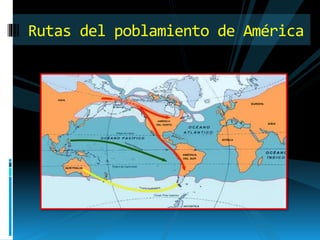 Rutas del poblamiento de América
 