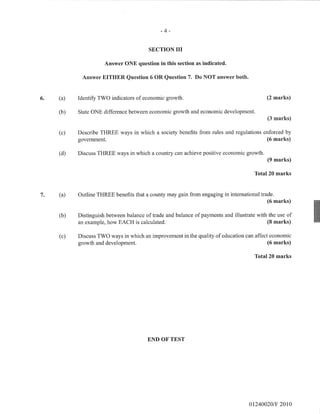 Pob paper 2 june 2010 | PDF