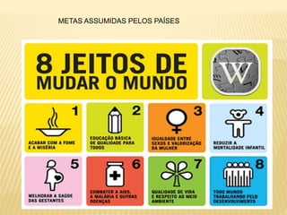 METAS ASSUMIDAS PELOS PAÍSES
 