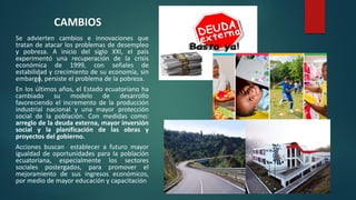 Pobreza en ecuador causas y consecuencias | PDF