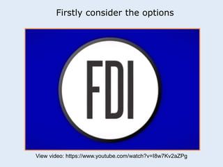 Firstly consider the options 
View video: https://www.youtube.com/watch?v=I8w7Kv2aZPg 
 