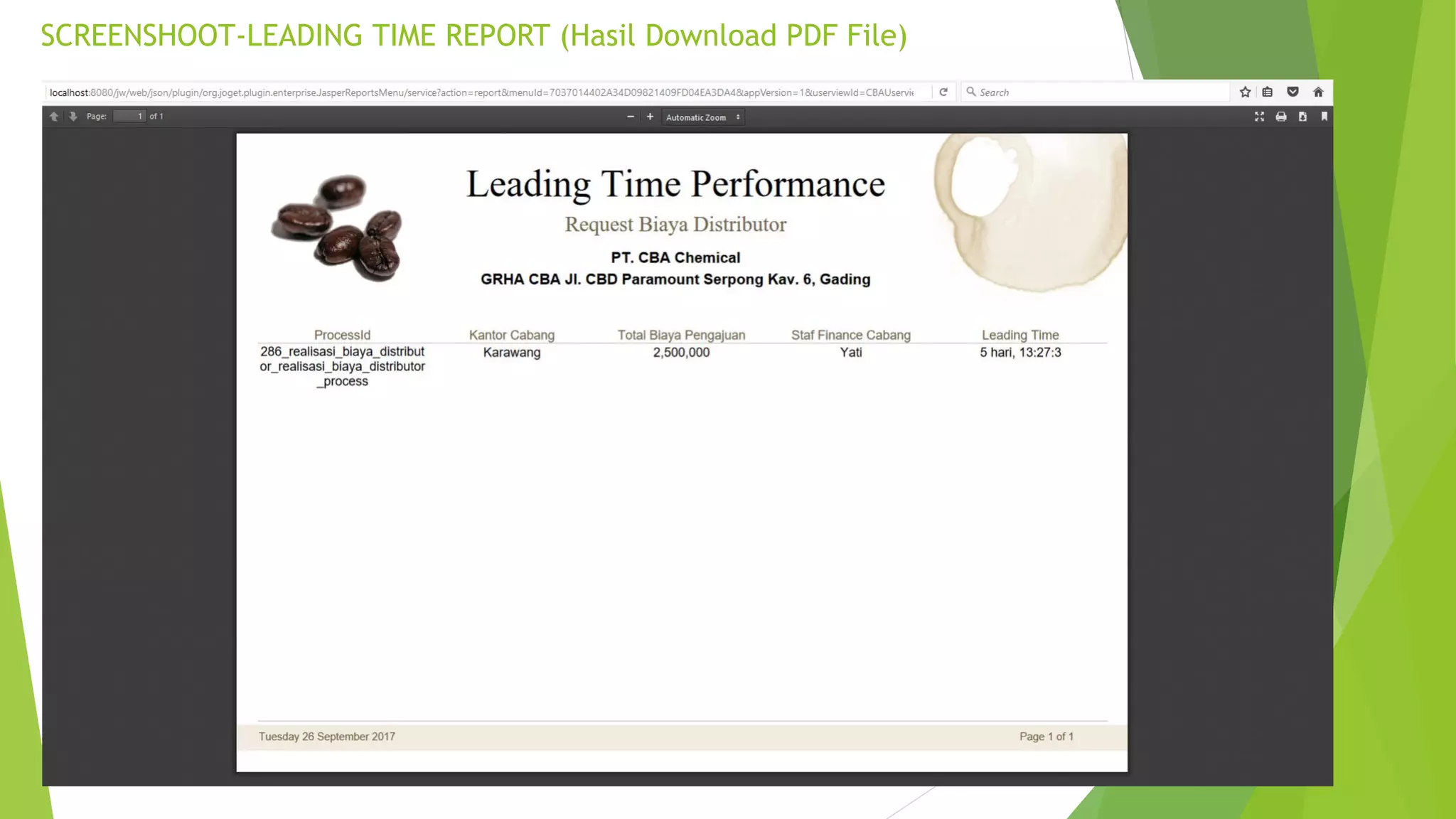 SCREENSHOOT-LEADING TIME REPORT (Hasil Download PDF File)
 