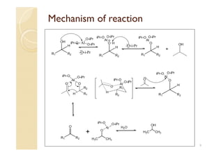Mechanism of reaction
9
 