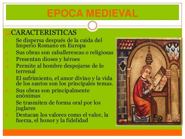 Epocas literarias