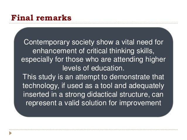 Critical thinking example situation image