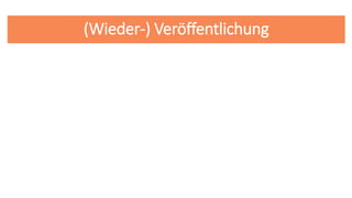 (Wieder-) Veröffentlichung
 