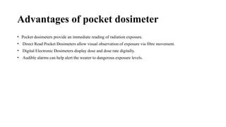 Comprehensive Overview of Pocket Dosimeters in Radiology and Industrial ...