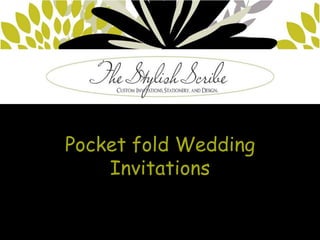 Pocket fold Wedding
    Invitations
 