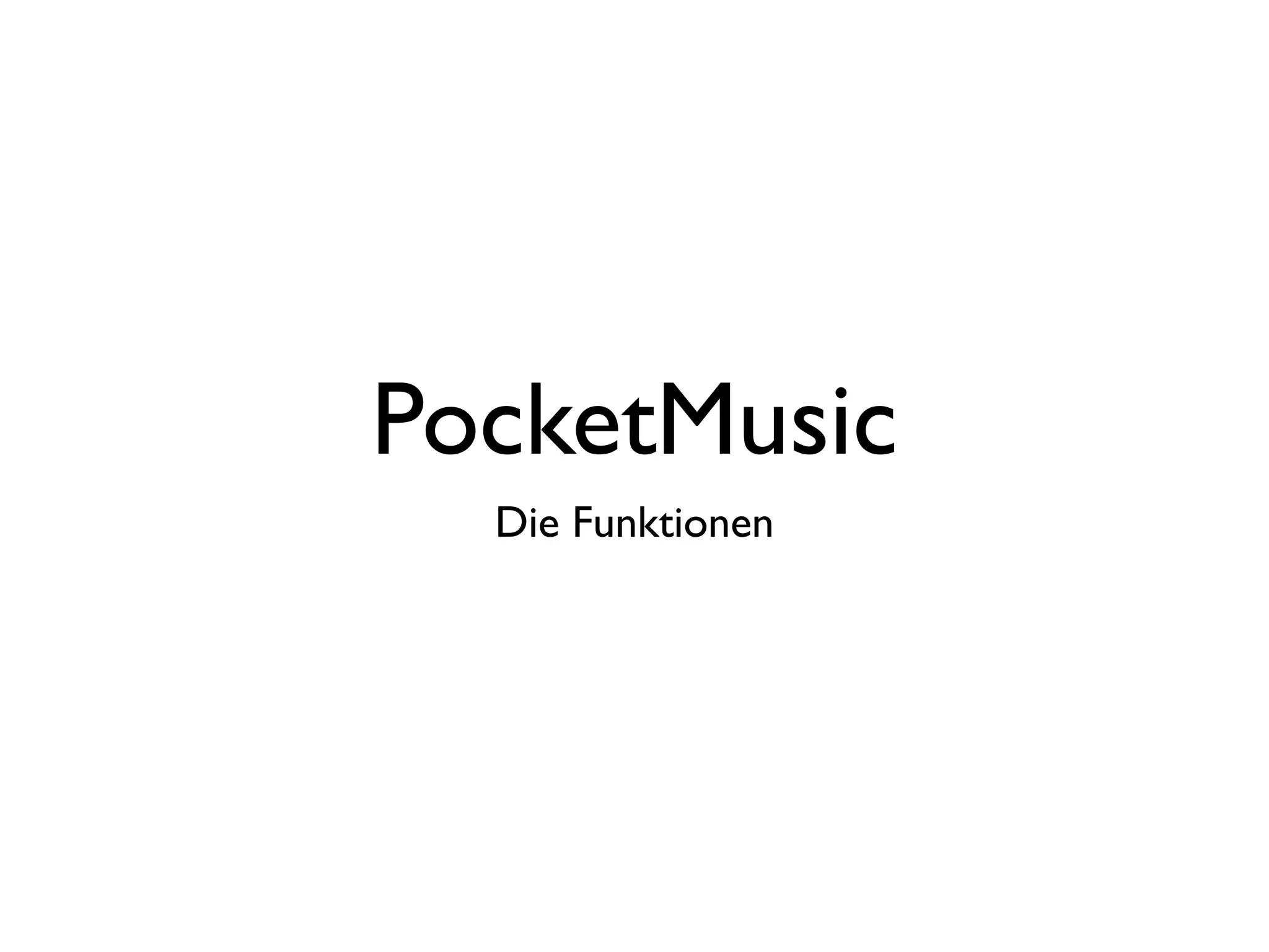 PocketMuisc