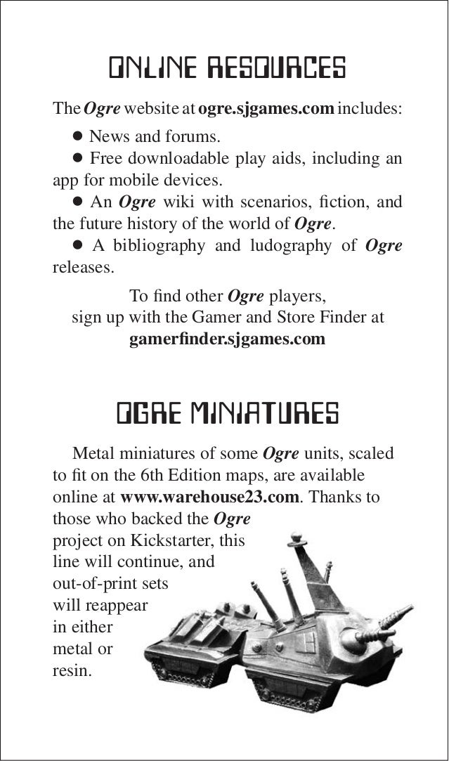 pocket ogre game rules ogre record sheets