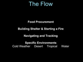 The Flow
Urban Environments
Burglary, Robbery, Car-Jacking Civil Unrest and
Riots Terrorist Attack
Active Shooter Power Ou...