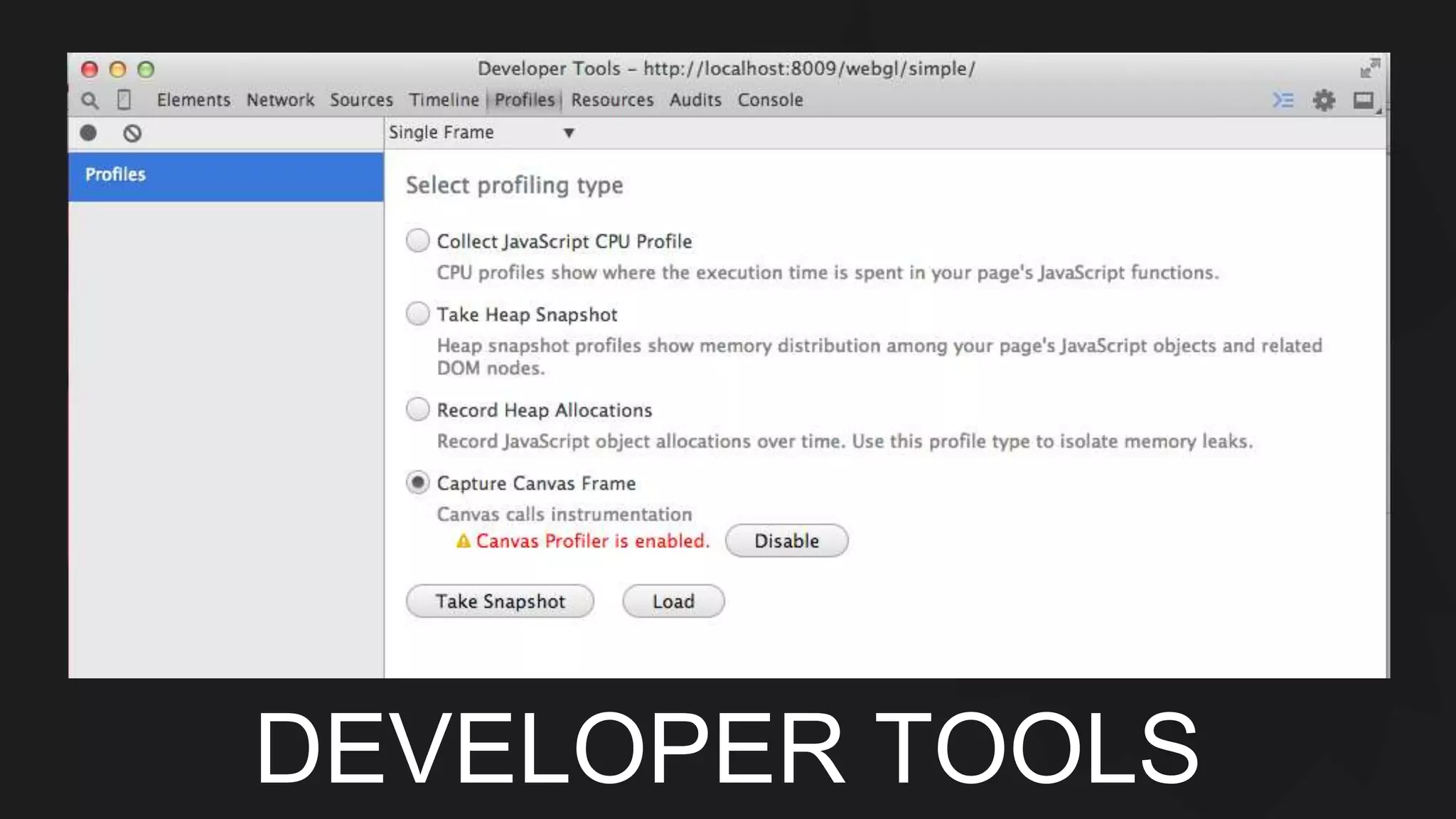 DEVELOPER TOOLS 
 