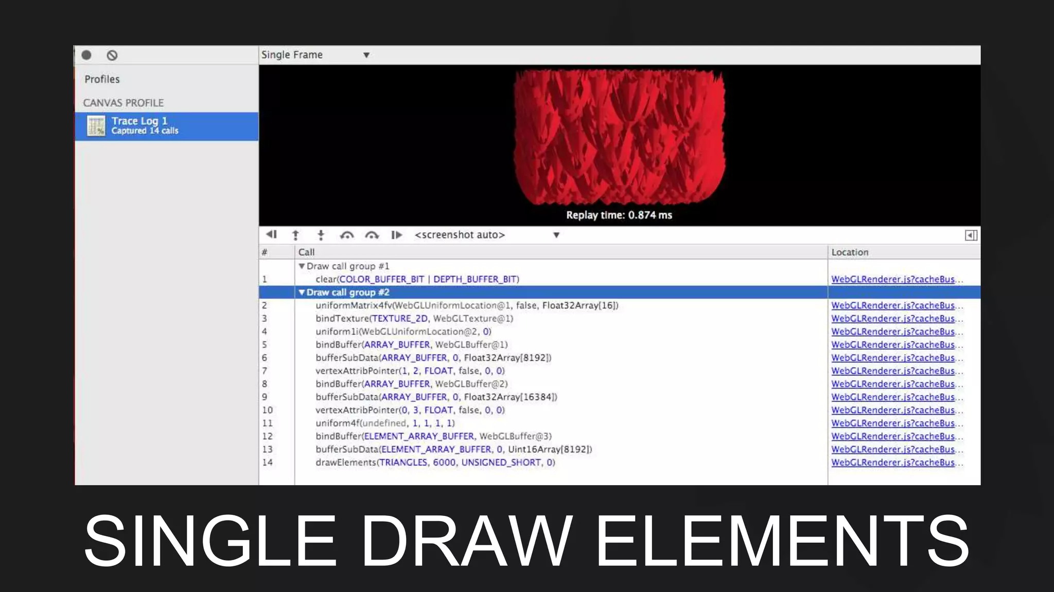 SINGLE DRAW ELEMENTS 
 