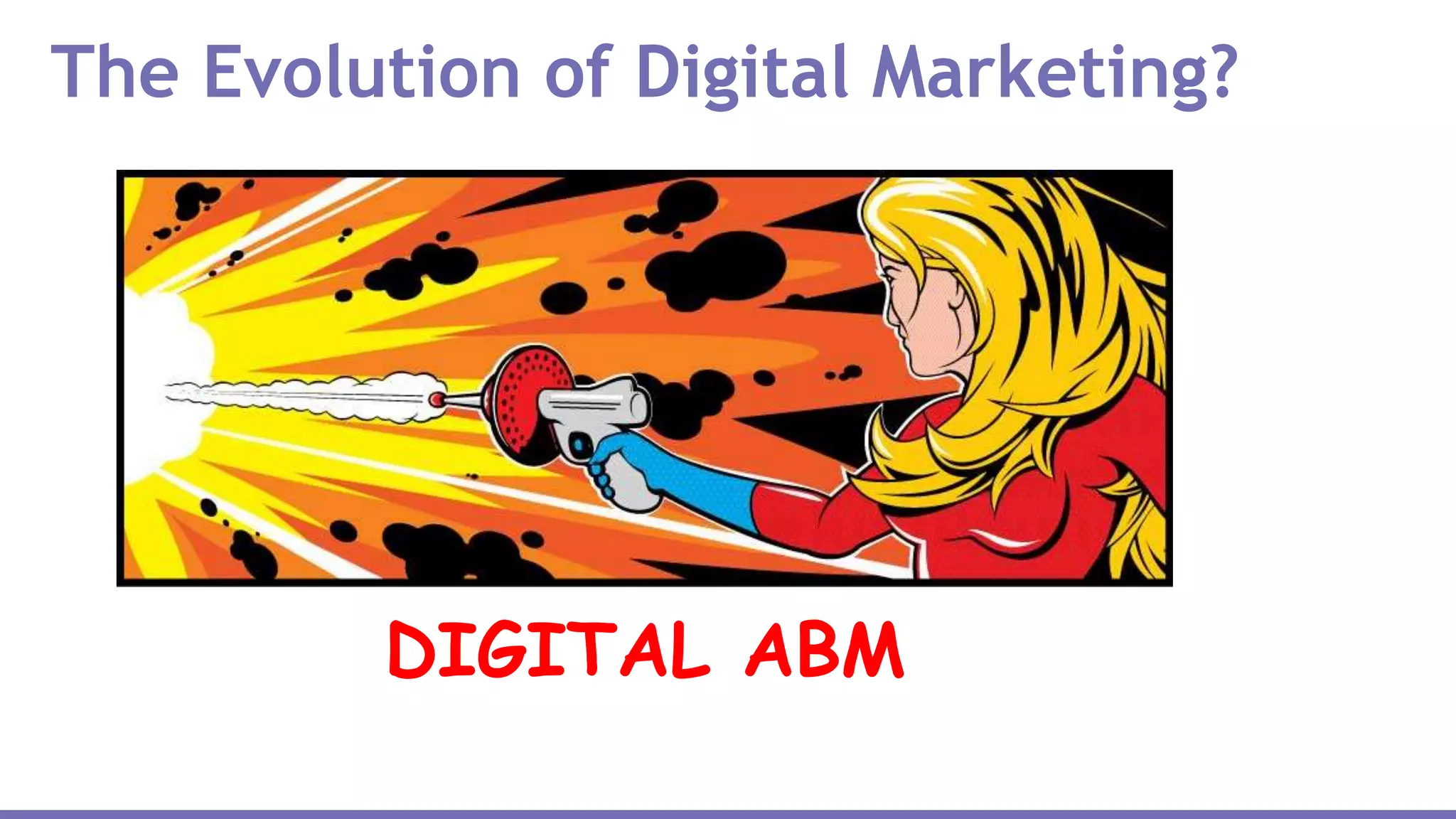 The Evolution of Digital Marketing?
DIGITAL ABM
 