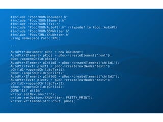 POCO C++ Libraries Intro and Overview | PDF