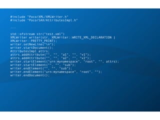 POCO C++ Libraries Intro and Overview | PDF