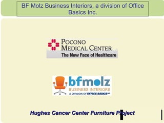 BF Molz Business Interiors, a division of Office Basics Inc. Hughes Cancer Center Furniture Project 