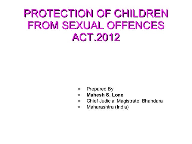 protection of children from sexual offences protection of children from sexual offences